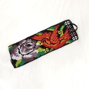 Huichol Mexican Beaded Bird Bracelet NWOT